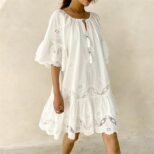 White Short Dress A (2)