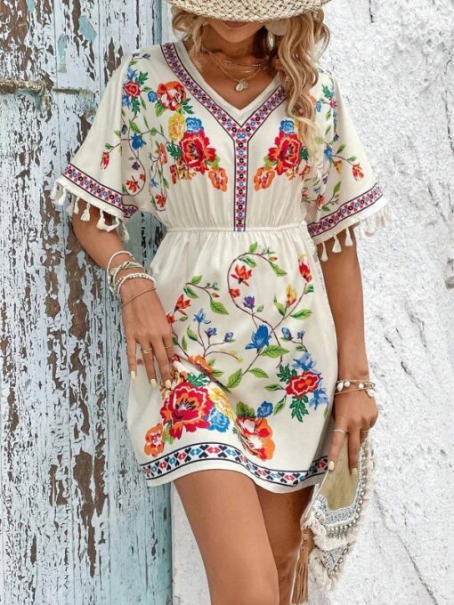 White Short Dress A1