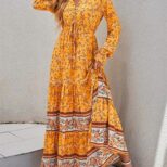 Yellow Long Dress A1