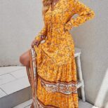 Yellow Long Dress A2