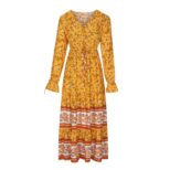 Yellow Long Dress A4