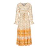 Yellow Long Dress B4