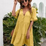Yellow Short Dress
