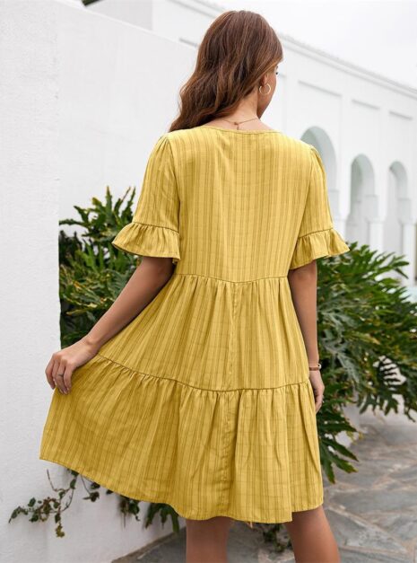 Yellow Short Dress 03 Yellow Short Dress 03