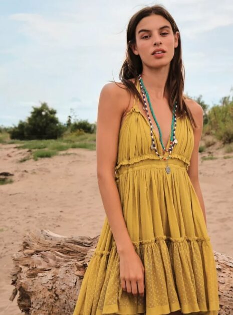 Yellow Short Dress
