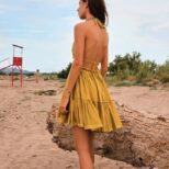 Yellow Short Dress A1 (4)