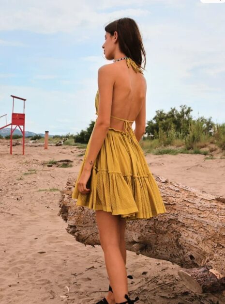 Yellow Short Dress A1 (4) Yellow Short Dress A1 (4)