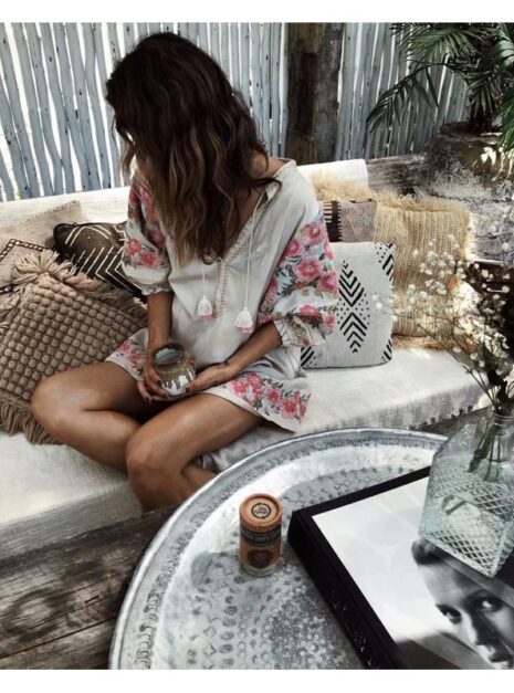 Boho-Kleid-Lowen