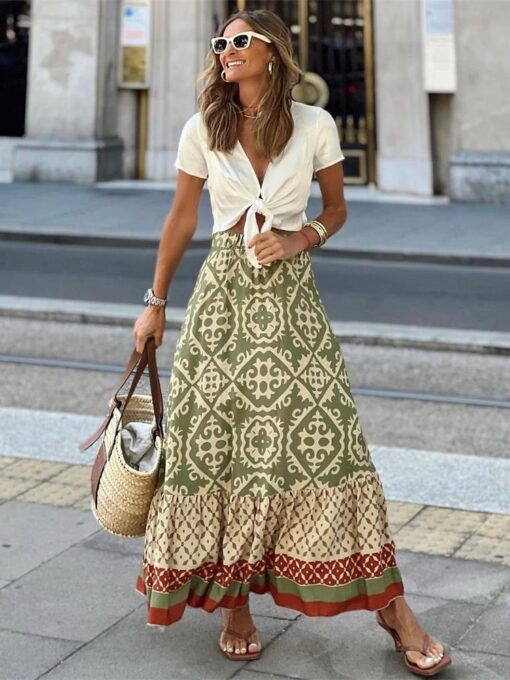 matcha green skirt