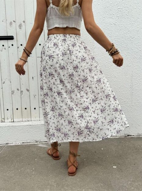White Purple Skirt (4) White Purple Skirt (4)