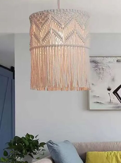 abat jour macrame 30 50 11