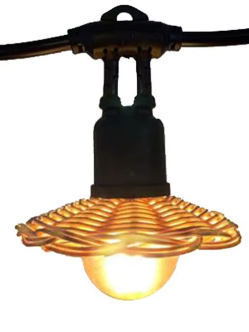 Mini Lampenschirm aus natürlichem Rattan D10 cm