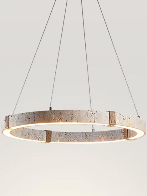 Kronleuchter aus natürlichem Travertin D50 cm