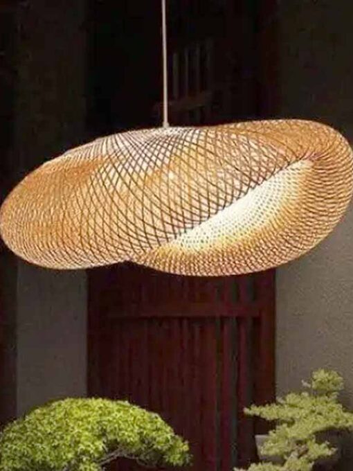 Rattan-Hängeleuchte Rolin