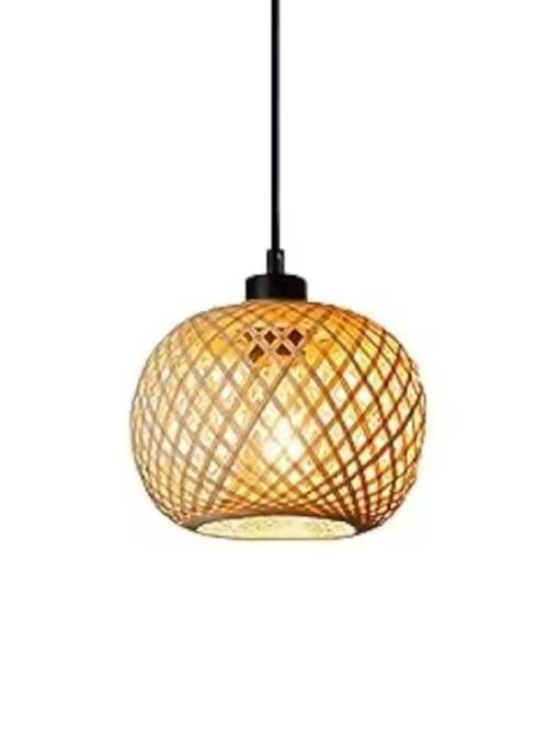 Hängeleuchte aus natürlichem Rattan D20 cm