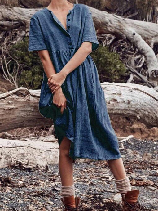 Blue Midi Dress