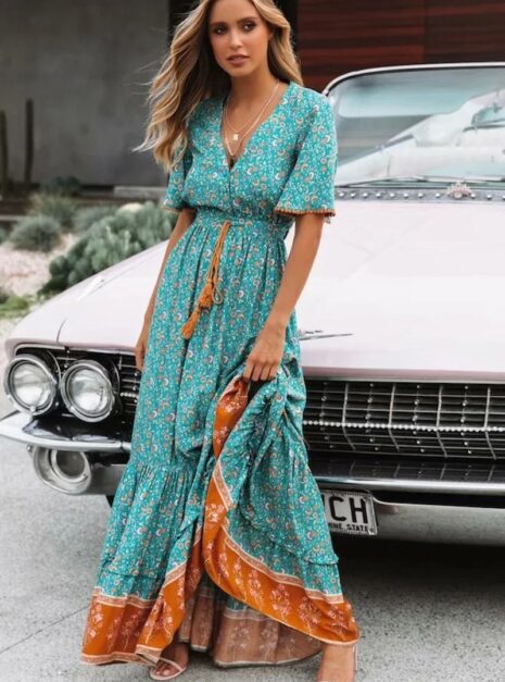 Green Long Dress 01 Green Long Dress