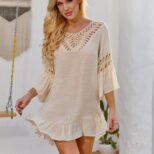 Beige Midi Dress