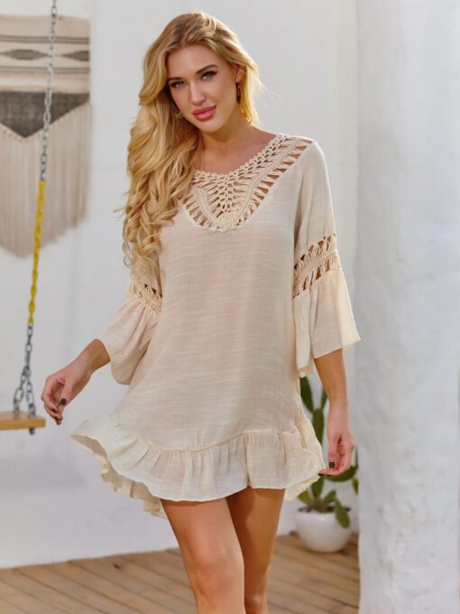 Beige Midi Dress