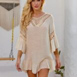 Beige Midi Dress 04