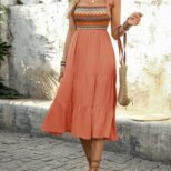 Orange Long Dress