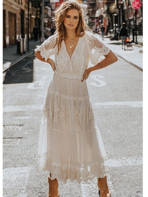 White Long Dress