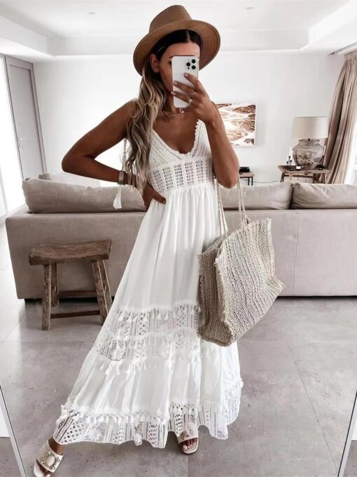 White Long Dress