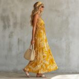 Yellow Long Dress 02