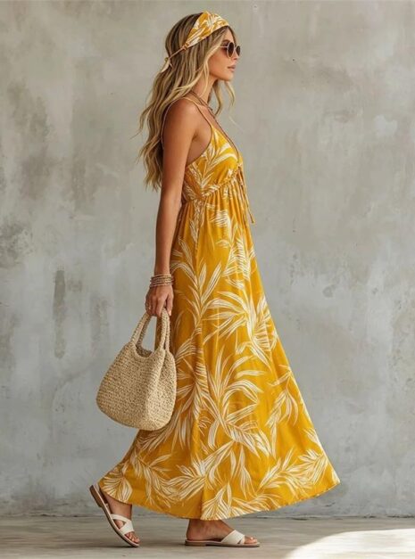 Yellow Long Dress 02 Yellow Long Dress 02