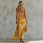 Yellow Long Dress 03