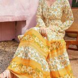 Yellow Long Dress B1