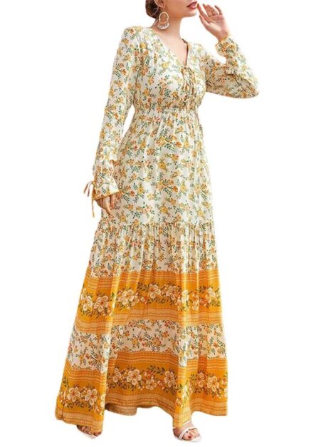 Yellow Long Dress B2 Yellow Long Dress B2