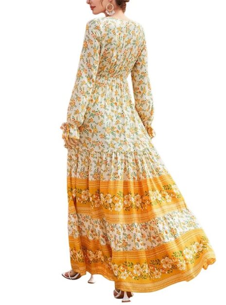 Yellow Long Dress B3 Yellow Long Dress B3
