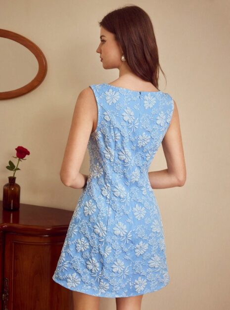 Blue Short Dress (2) Blue Short Dress (2)