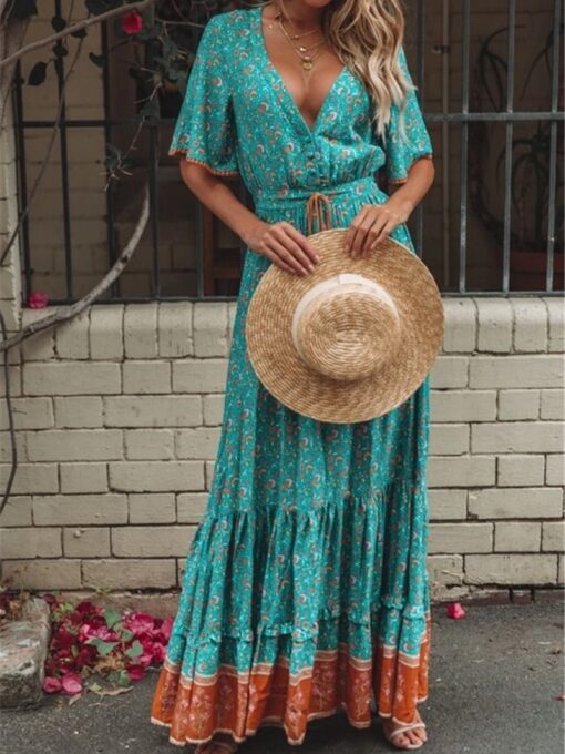 Green Long Dress