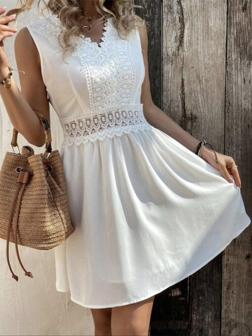 White Short Dress