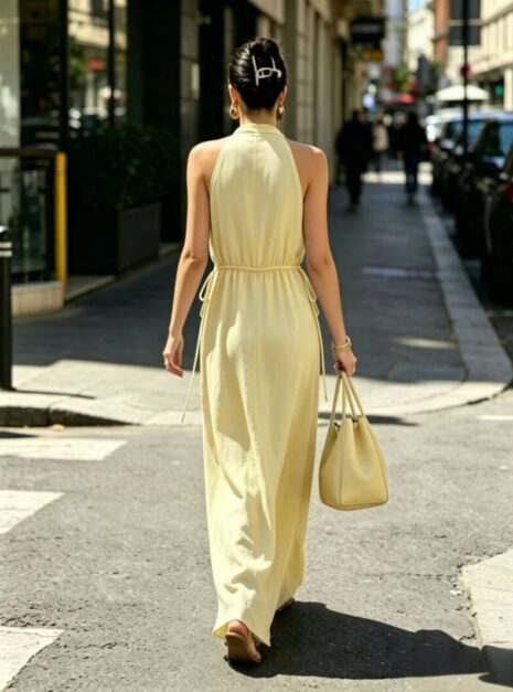 Yellow Long Dress A2 Yellow Long Dress A2
